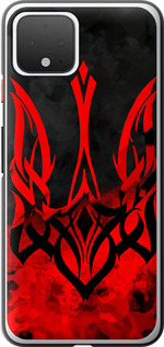 Чехол на Google Pixel 4 Герб Украины v2 5312u-1755 (Красный)