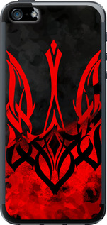 Чохол на iPhone 5 Герб України v2 5312t-18 (Червоний)