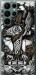 Чехол на Samsung Galaxy S22 Ultra Тату Викинг 4098u-2500 (Серый)