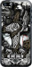 Чехол на iPhone 5 Тату Викинг 4098t-18 (Серый)