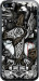 Чехол на iPhone 5 Тату Викинг 4098u-18 (Серый)