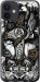 Чехол на iPhone 12 Mini Тату Викинг 4098t-2071 (Сірий)