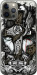 Чехол на iPhone 12 Pro Max Тату Викинг 4098t-2054 (Серый)