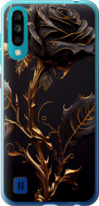 Чохол на ZTE Blade A7 2020 Роза 3 5552u-2108 (Black)