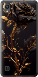 Чехол на ZTE Blade A5 2019 Роза 3 5552u-2109 (Черный)