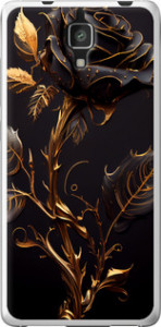 Чехол на Xiaomi Mi4 Роза 3 5552t-163 (Черный)