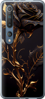 Чехол на Xiaomi Mi 10 Роза 3 5552t-1860 (Черный)