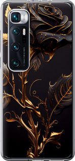 Чехол на Xiaomi Mi 10 Ultra Роза 3 5552t-2064 (Черный)
