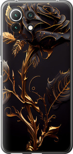Чохол на Xiaomi Mi 11 Lite Роза 3 5552u-2281 (Black)