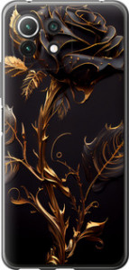 Чохол на Xiaomi Mi 11 Lite Роза 3 5552u-2281 (Black)