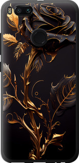 Чохол на Xiaomi Mi 5X Роза 3 5552u-1042 (Чорний)