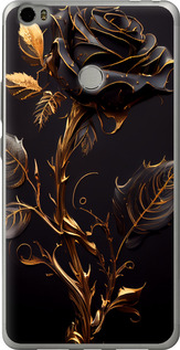 Чехол на Xiaomi Mi Max Роза 3 5552u-275 (Черный)