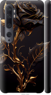 Чохол на Xiaomi Mi Note 10 Роза 3 5552m-1820 (Black)