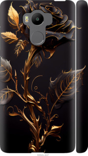 Чохол на Xiaomi Redmi 4 pro Роза 3 5552m-438 (Black)