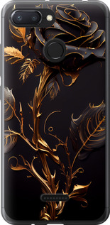 Чехол на Xiaomi Redmi 6 Роза 3 5552u-1521 (Черный)