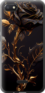 Чохол на Xiaomi Redmi 6A Роза 3 5552u-1531 (Чорний)