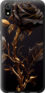 Чехол на Xiaomi Redmi 7A Роза 3 5552t-1716 (Черный)