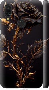 Чехол на Xiaomi Redmi 7 Роза 3 5552m-1669 (Черный)