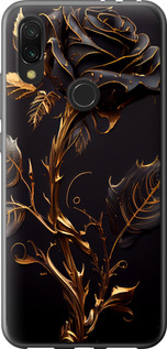 Чехол на Xiaomi Redmi 7 Роза 3 5552u-1669 (Черный)
