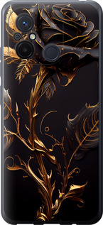 Чехол на Xiaomi Redmi 12C Роза 3 5552u-2962 (Black)