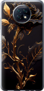 Чехол на Xiaomi Redmi Note 9T Роза 3 5552u-2261 (Черный)