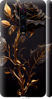 Чехол на Xiaomi Redmi K20 Роза 3 5552m-1817 (Черный)