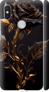 Чохол для Xiaomi Redmi S2 Роза 3 5552m-1494 (Black)