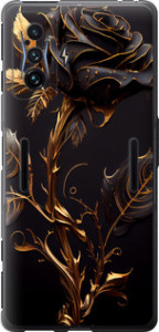 Чохол на Xiaomi Poco F4 GT Роза 3 5552u-2958 (Чорний)