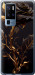 Чехол на Vivo X50 Pro Plus Роза 3 5552u-2056 (Черный)