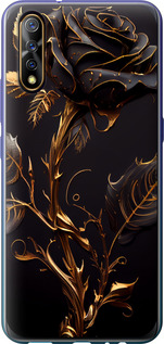Чехол на Vivo V17 Neo Роза 3 5552t-1764 (Черный)