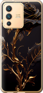 Чохол на Vivo V23 Роза 3 5552u-2642 (Black)