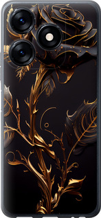 Чехол на Tecno Spark 10 Роза 3 5552u-3023 (Black)