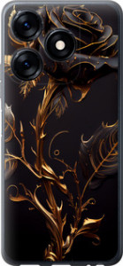 Чехол на Tecno Spark 10 Роза 3 5552u-3023 (Black)