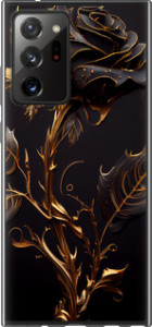 Чехол на Samsung Galaxy Note 20 Ultra Роза 3 5552u-2051 (Черный)