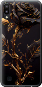 Чехол на Samsung Galaxy M10 Роза 3 5552t-1661 (Черный)