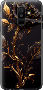 Чохол на Samsung Galaxy A6 Plus 2018 Роза 3 5552t-1495 (Black)