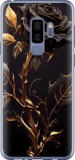 Чехол на Samsung Galaxy S9 Plus Роза 3 5552u-1365 (Черный)