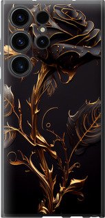 Чехол на Samsung Galaxy S23 Ultra Роза 3 5552u-2906 (Черный)