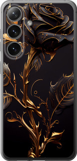 Чехол на Samsung Galaxy S24 Роза 3 5552u-3390 (Черный)