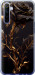 Чехол на Realme 6 Роза 3 5552t-1913 (Черный)