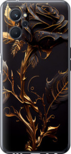 Чохол на Realme 9i Роза 3 5552u-2705 (Чорний)