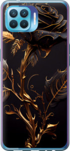 Чохол на Oppo Reno 4 Lite Роза 3 5552t-2099 (Black)
