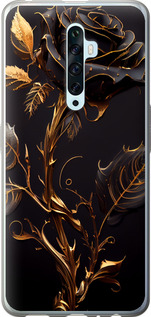 Чехол на Oppo Reno 2Z Роза 3 5552u-1867 (Черный)