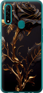 Чехол на Oppo A31 Роза 3 5552t-1074 (Black)