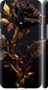 Чехол на OnePlus 6T Роза 3 5552m-1587 (Black)