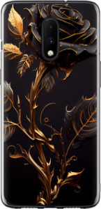 Чехол на OnePlus 7 Роза 3 5552t-1740 (Черный)