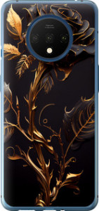 Чехол на OnePlus 7T Роза 3 5552u-1809 (Черный)