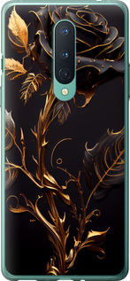 Чехол на OnePlus 8 Роза 3 5552t-1902 (Черный)
