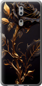 Чехол на Nokia 8 Роза 3 5552u-1115 (Черный)