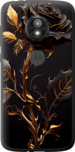 Чехол на Motorola Moto E5 Play Роза 3 5552u-1429 (Black)